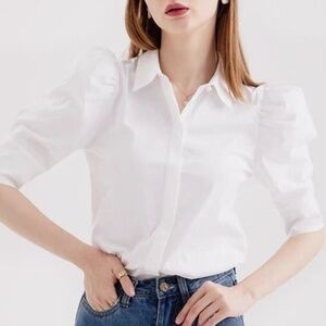 Alice + Olivia Puff Sleeve Blouse